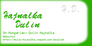 hajnalka dulin business card